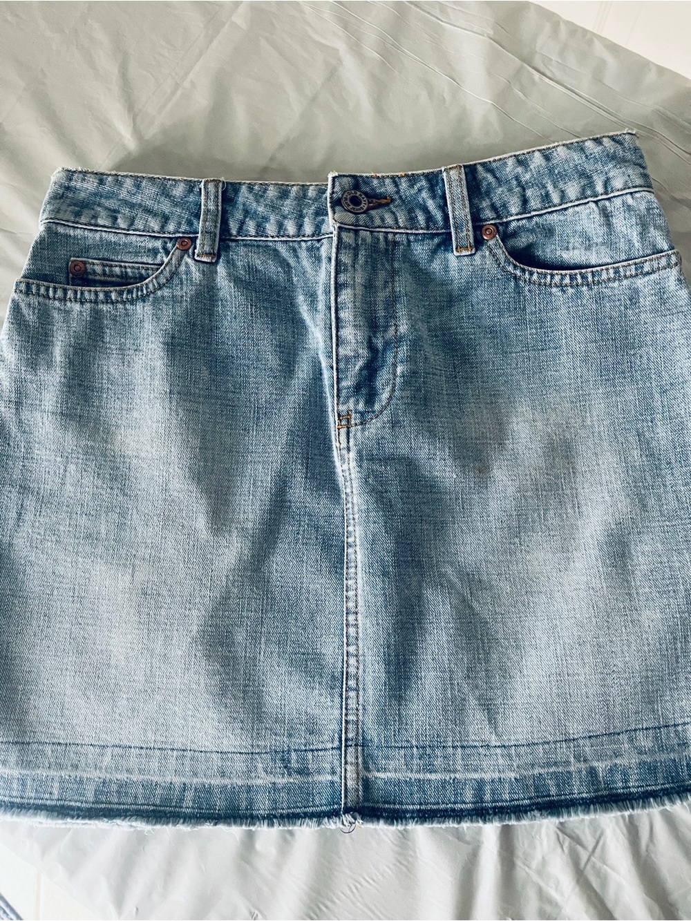 Old Navy Light Blue Denim Mini Skirt